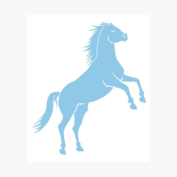 Aperçu de l'œuvre Cheval Bleu Pastel créée et vendue par 37jlee.