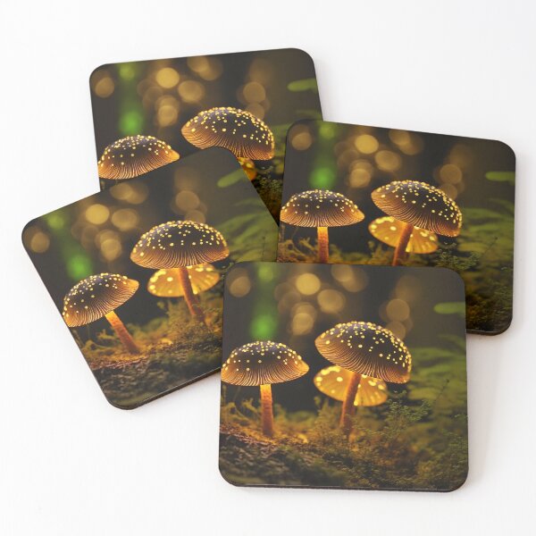 Item preview, Glowing mushrooms 7 designed and sold by Red Witch Art.