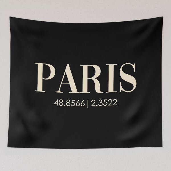 Item preview, CITY OF PARIS, latitude longitude designed and sold by angelisart.