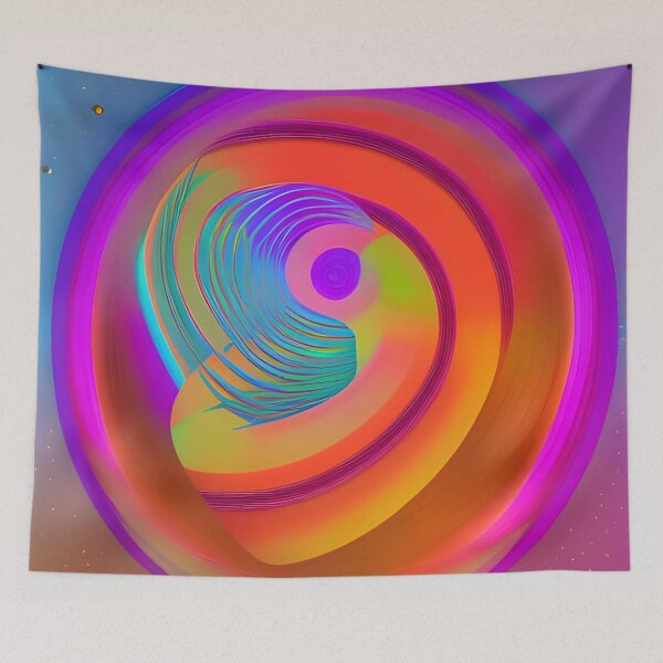 Item preview, Rhythmic Balanced Interchange between all Opposites No.9 - Astral Cosmic AI Illustration designed and sold by Recall-Design.