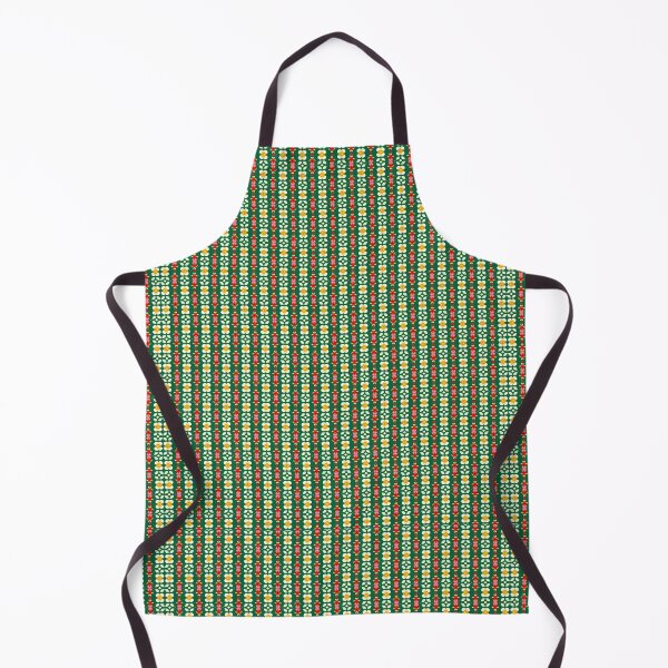 Item preview, Green Flower White Red Stripes Pattern. designed and sold by DEKA777.