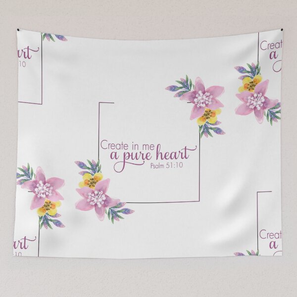 Item preview, creat in me a pure heart psalm 51:10 designed and sold by josephfanous.