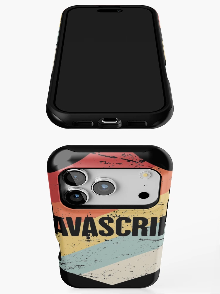 Thumbnail 3 of 4, iPhone Case, Retro JavaScript Programming Language Icon designed and sold by Jam Jar.