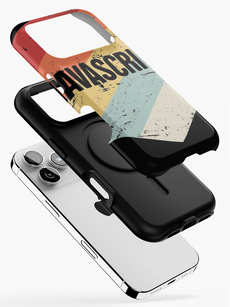 Thumbnail 2 of 4, iPhone Case, Retro JavaScript Programming Language Icon designed and sold by Jam Jar.