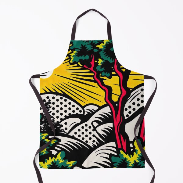 Artikelvorschau, Nature Pop Art: eine lebendige Landschaft im Geiste von Roy Lichtenstein entworfen und verkauft von Papouilles.