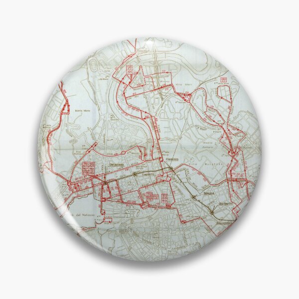 Item preview, Old bus map of Rome designed and sold by LaVilleNouvelle.