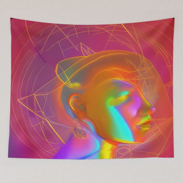 Item preview, Rhythmically Balanced No.4 - Astral Cosmic AI Illustration designed and sold by Recall-Design.
