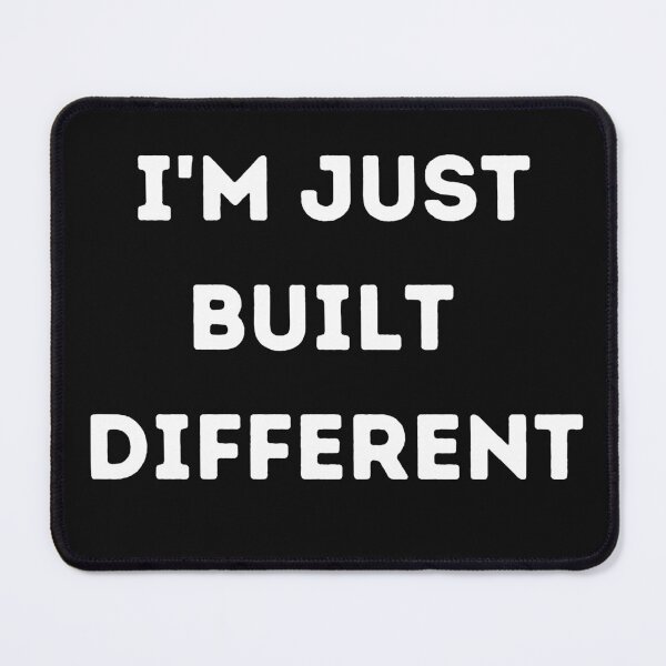 Item preview, Vintage I'm just build different white bold Typography  designed and sold by garniturex.