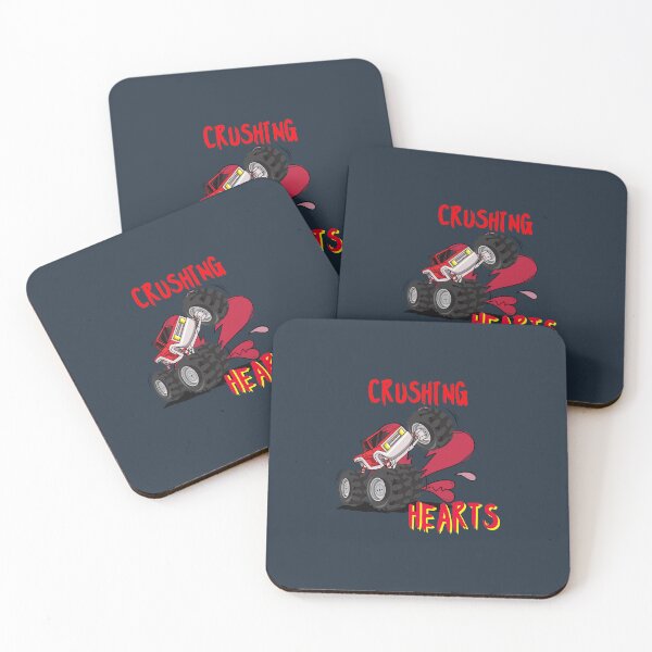 Item preview, kids i crush hearts monster truck toddler boys valentines day designed and sold by Itsforyou1.