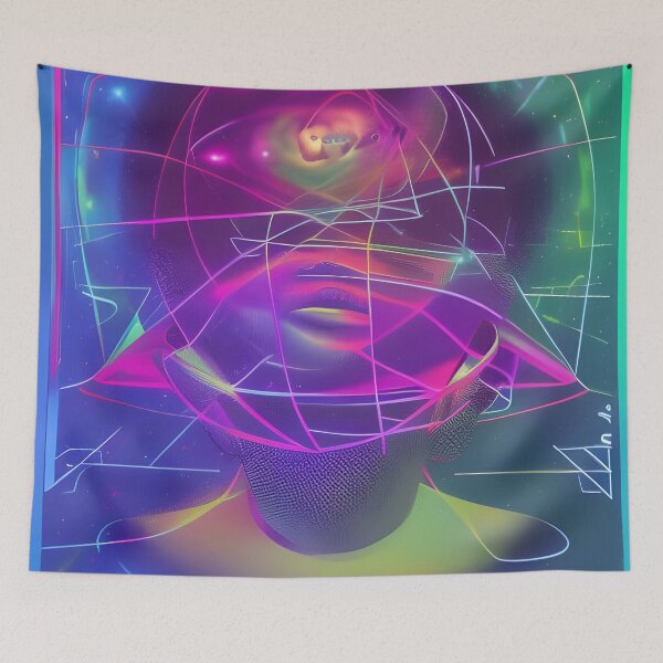 Item preview, Rhythmically Balanced No.7 - Astral Cosmic AI Illustration designed and sold by Recall-Design.