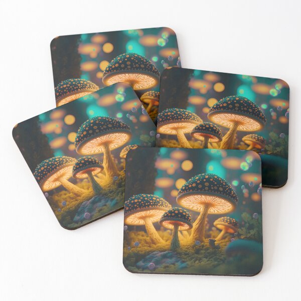 Item preview, Glowing mushrooms 9 designed and sold by Red Witch Art.