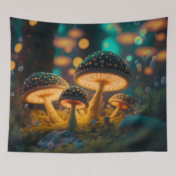Item preview, Glowing mushrooms 9 designed and sold by Red Witch Art.