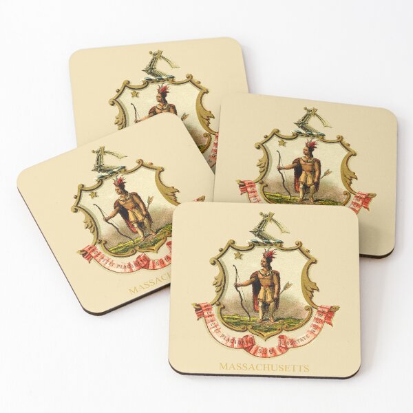 Item preview, Massachusetts Coat of Arms designed and sold by historicimage.