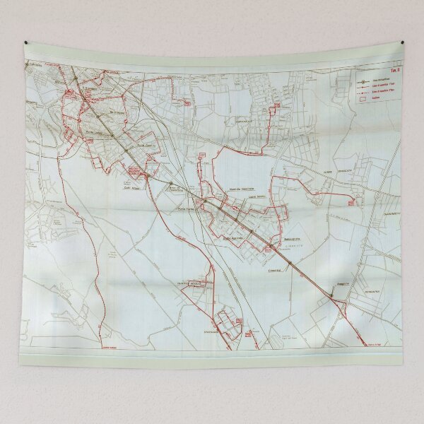 Item preview, Old bus map of Rome - Satellite towns designed and sold by LaVilleNouvelle.