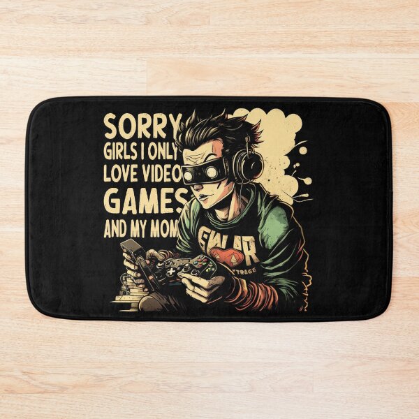 Item preview, Sorry Girls I Only Love Video Games and my Mom  for Kids Video Games Funny Gamer designed and sold by NewAdventure.