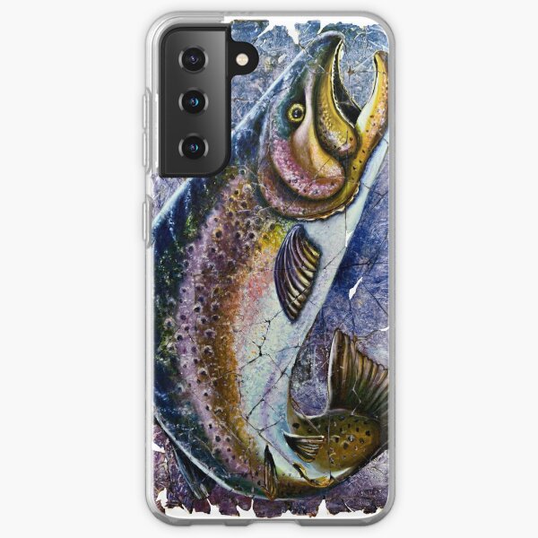 Vintage Blue Trout Fresco Samsung Galaxy Soft Case