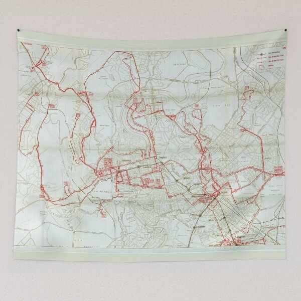 Item preview, Old bus map of Rome designed and sold by LaVilleNouvelle.