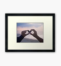 Love & Hearts Are In The Air Framed Print