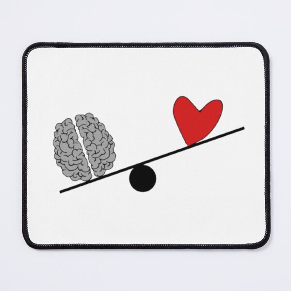 Item preview, brain vs heart stickers designed and sold by boutiquati.