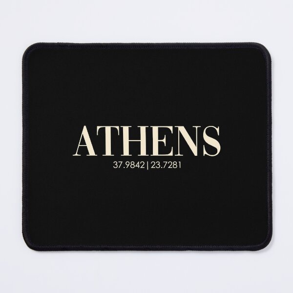 Item preview, CITY OF ATHENS, latitude longitude designed and sold by angelisart.