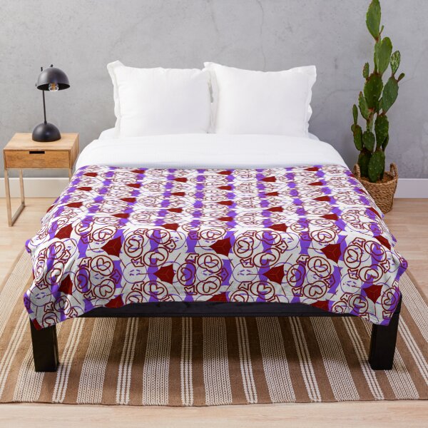 Artikelvorschau, Weiße, hellviolette und fröhliche rote multi-asymmetrische Formen, Maximalismus-Design von Code03 entworfen und verkauft von Code03.