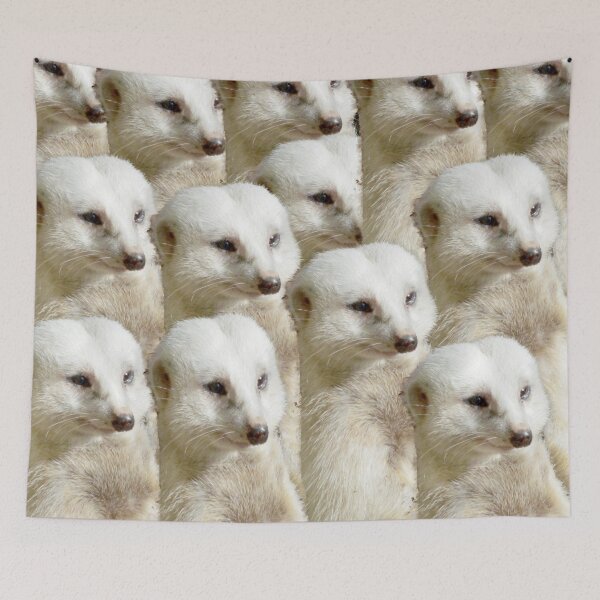 Item preview, "March of the White Meerkats: A Charming Parade" designed and sold by A-Work-Of-Art.