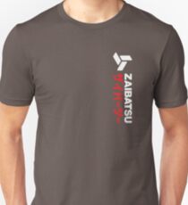Zaibatsu Vertikales Grafik T-Shirt Slim Fit T-Shirt
