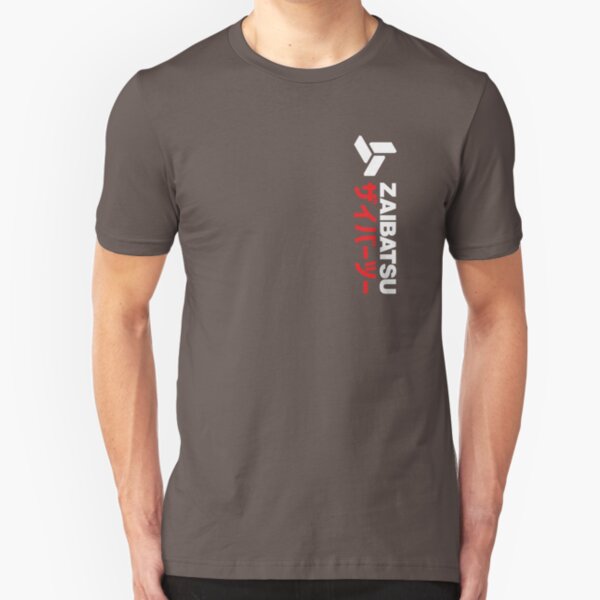 Zaibatsu Vertical Graphic T-Shirt Slim Fit T-Shirt