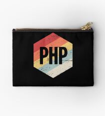 Retro PHP Programming Language Icon Studio Pouch