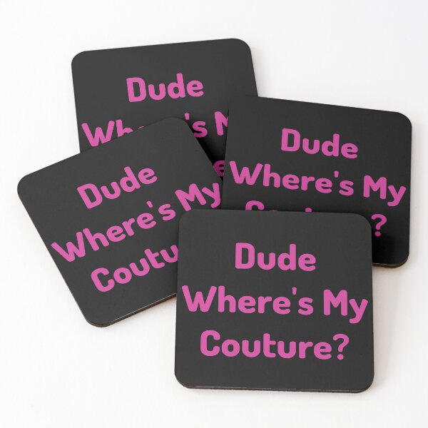 Item preview, Vintage Dude Where's My Couture ?  funny Typography  designed and sold by garniturex.