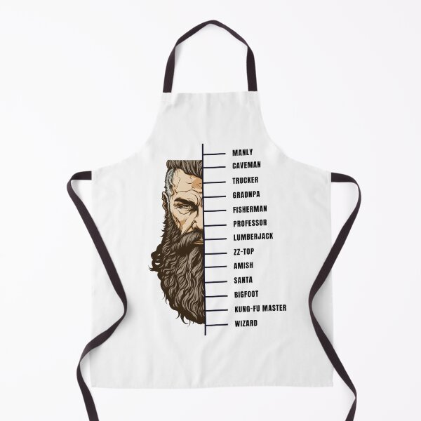 Item preview, Beard measuring chart viking warrior white designed and sold by MeditationMind.