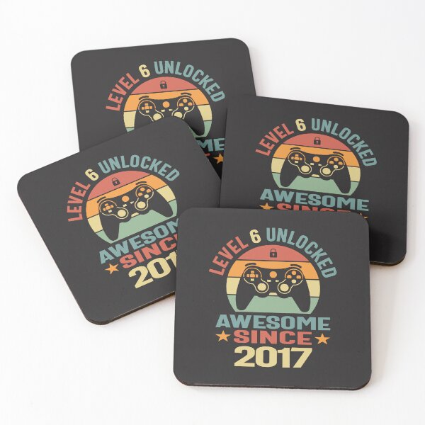 Item preview, Level 6 Unlocked Awesome 2017 Video Gamer 6th Birthday designed and sold by cidolopez.