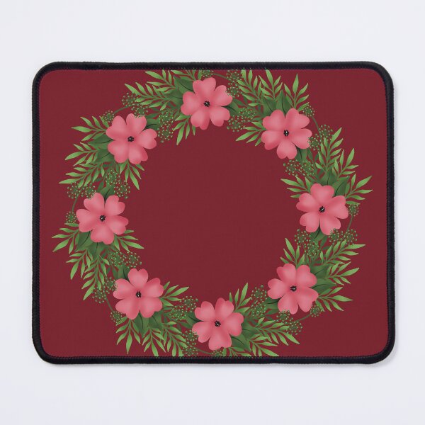 Item preview, Wreath pink flowers 4/dark designed and sold by Sprankel.