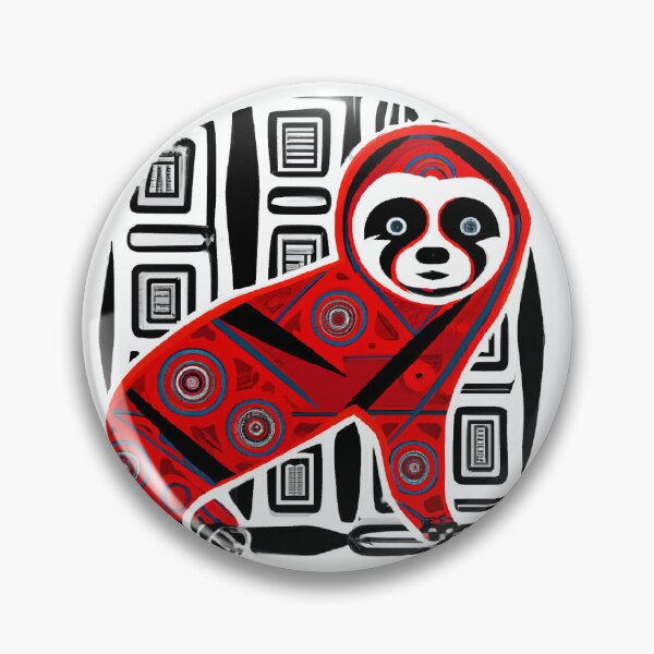 Item preview, Sloth Vector Illustration with Native Elements designed and sold by GrizzlyMountain.