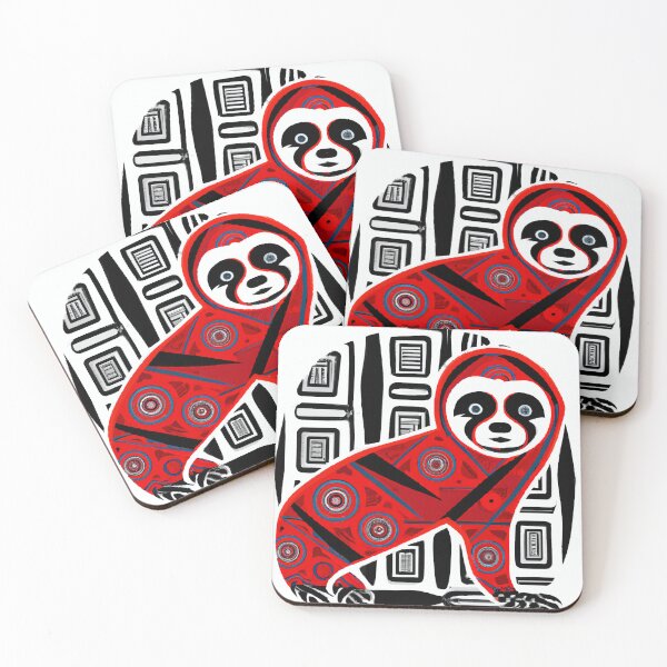 Item preview, Sloth Vector Illustration with Native Elements designed and sold by GrizzlyMountain.