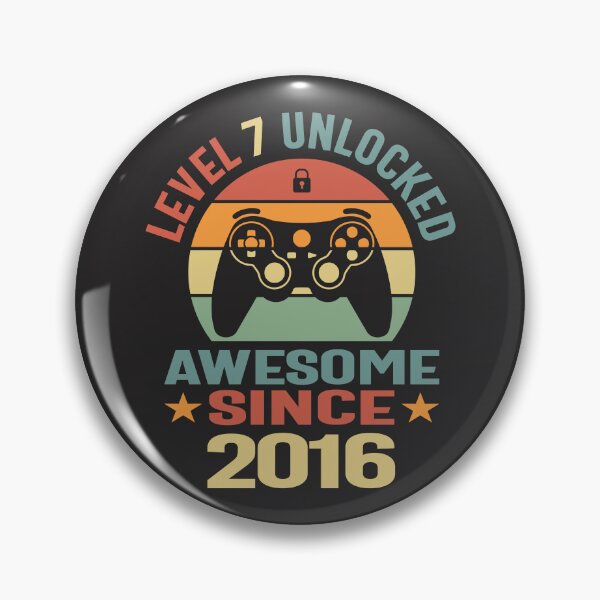 Item preview, Level 7 Unlocked Awesome 2016 Video Gamer 7th Birthday designed and sold by cidolopez.