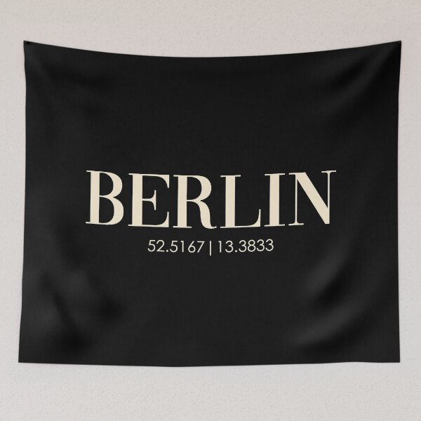 Item preview, CITY OF BERLIN, latitude longitude designed and sold by angelisart.
