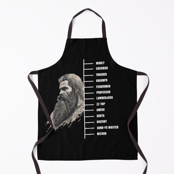 Item preview, Beard measuring chart wise wizard black designed and sold by MeditationMind.