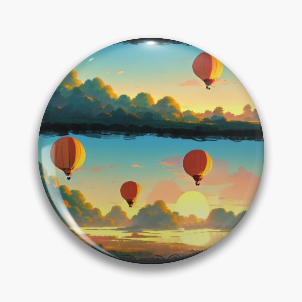 Item preview, Hot Air Balloon At Sunrise Panels designed and sold by BrightC.