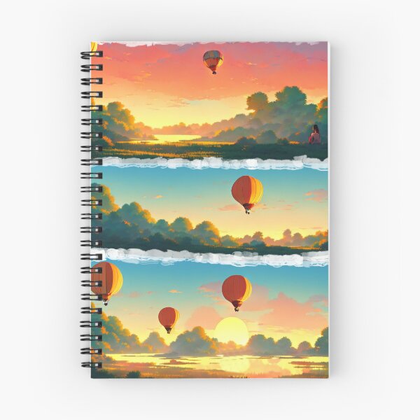 Item preview, Hot Air Balloon At Sunrise Panels designed and sold by BrightC.