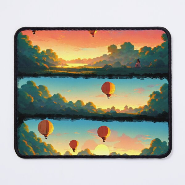 Item preview, Hot Air Balloon At Sunrise Panels designed and sold by BrightC.