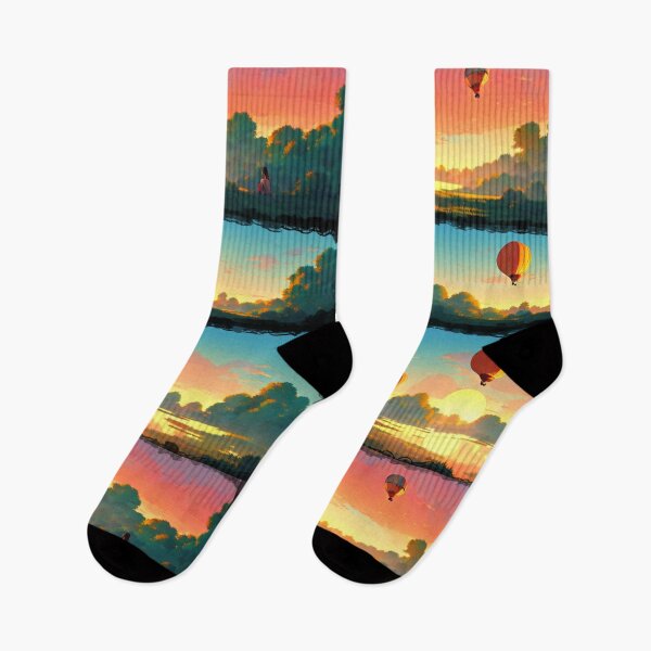 Item preview, Hot Air Balloon At Sunrise Panels designed and sold by BrightC.