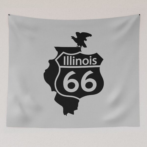 Item preview, For Truck Driver Illinois Route 66 Black designed and sold by AndrewStep.