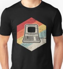 Vintage Retro Computer Icon | Computer Nerd Design Unisex T-Shirt