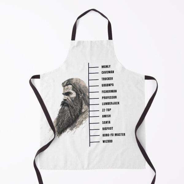 Item preview, Beard measuring chart wise wizard white designed and sold by MeditationMind.
