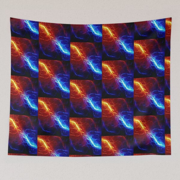Item preview,  blue red lightning designed and sold by GorLorLar.