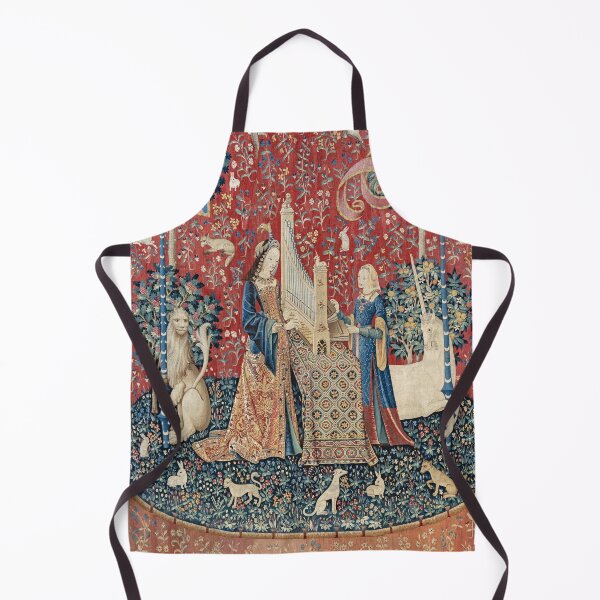 Item preview, The Lady and the Unicorn hearing tapestry : La Dame à la licorne L'Ouïe: La Dame a la licorne designed and sold by faewildlingart.