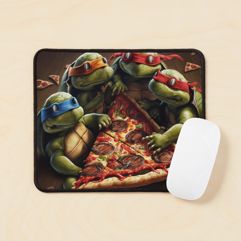 Póster for Sale con la obra «Tortugas Ninja bebés comiendo pizza» de  Stianks | Redbubble