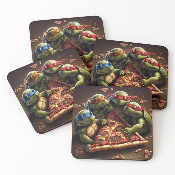 Item preview, Baby Ninja turtles eating pizza  designed and sold by Stianks.