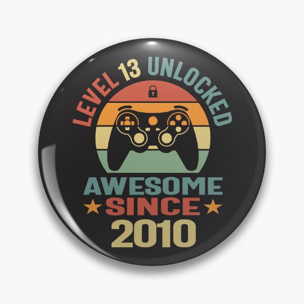 Item preview, Level 13 Unlocked Awesome 2010 Video Gamer 13th Birthday designed and sold by cidolopez.